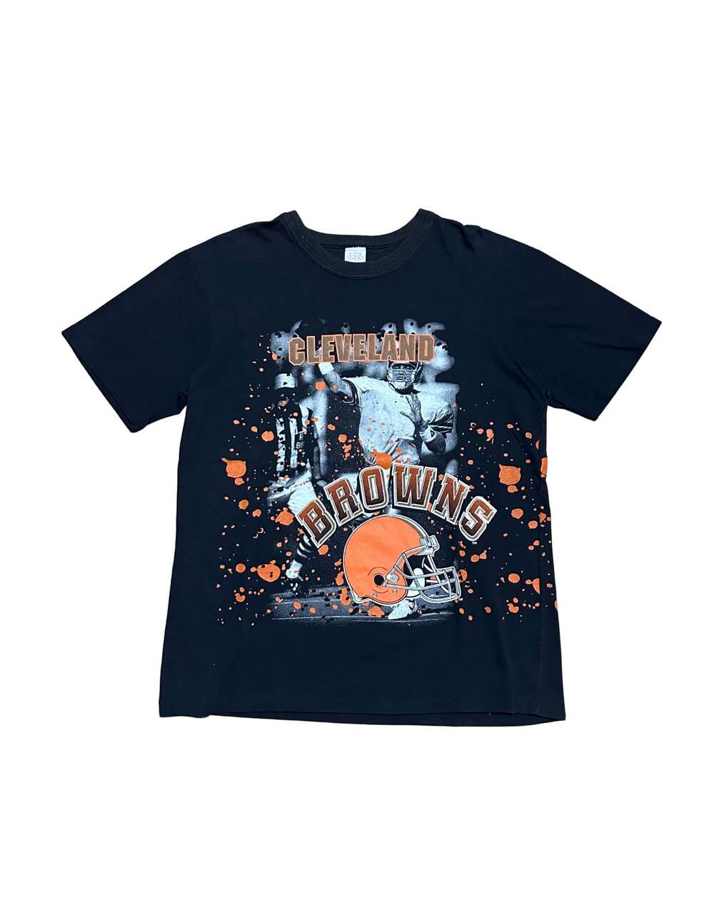 Vintage 90s Cleveland Browns Bernie Kosar Quarterback Splatter